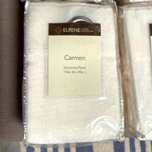x4 EXTRA WIDE SHEER DRAPERY PANELS: Elrene Home Fashions